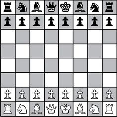 diagram of a chess board